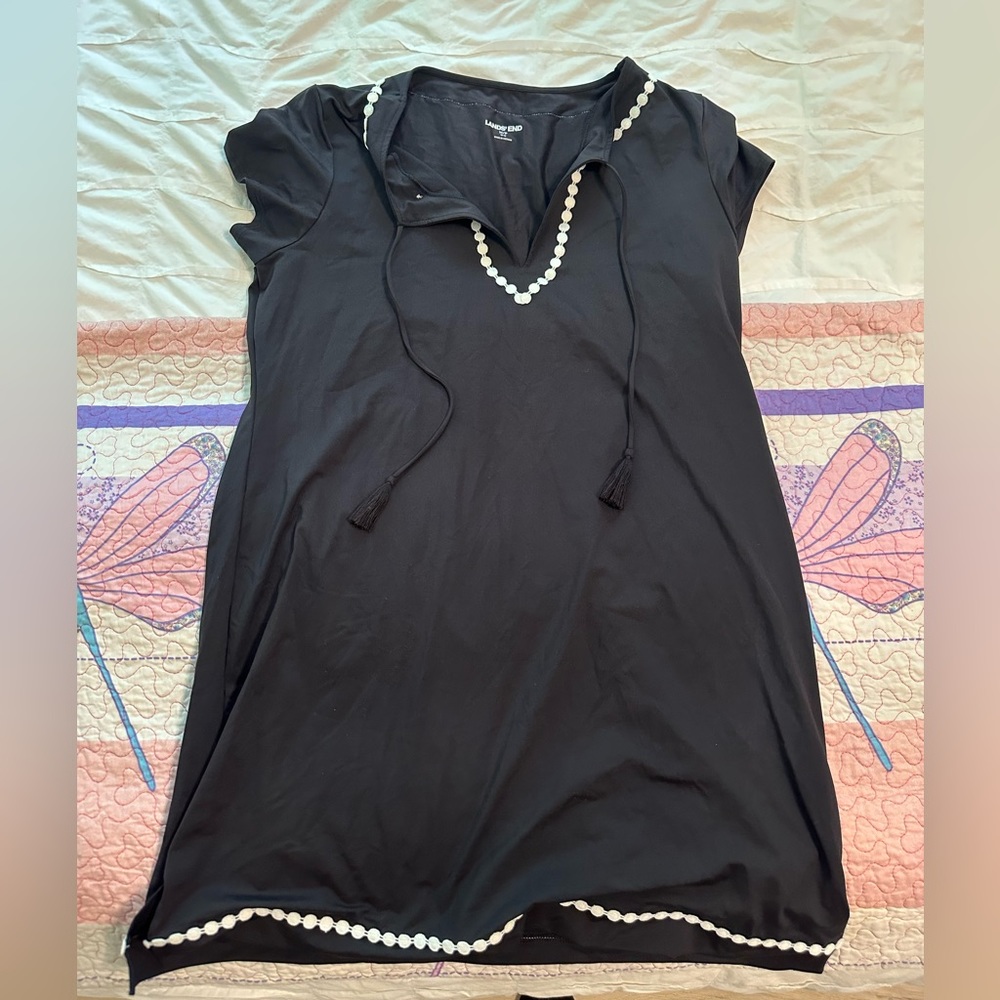 Lands’ End Black dress coverup
